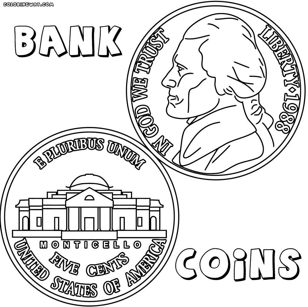 bank coloring pages piggy bank coloring pages coloring pages to download and coloring bank pages 