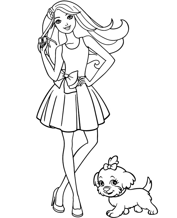 barbie doll coloring pages barbie coloring pages coloring pages of barbie with kelly barbie doll pages coloring 