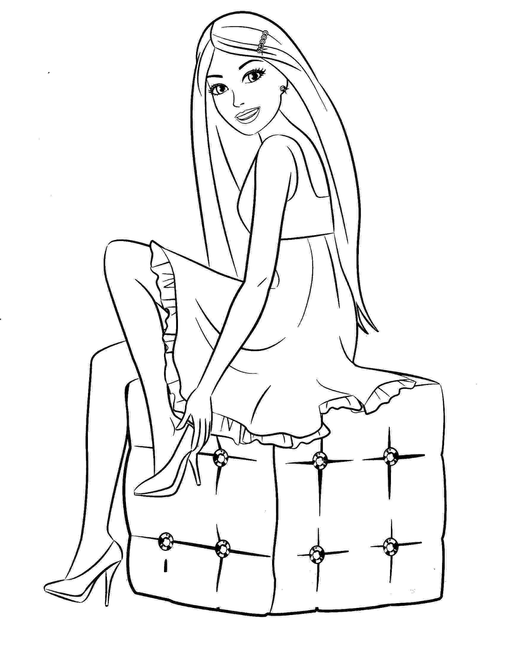 barbie printable colouring pages barbie coloring pages 360coloringpages printable colouring barbie pages 