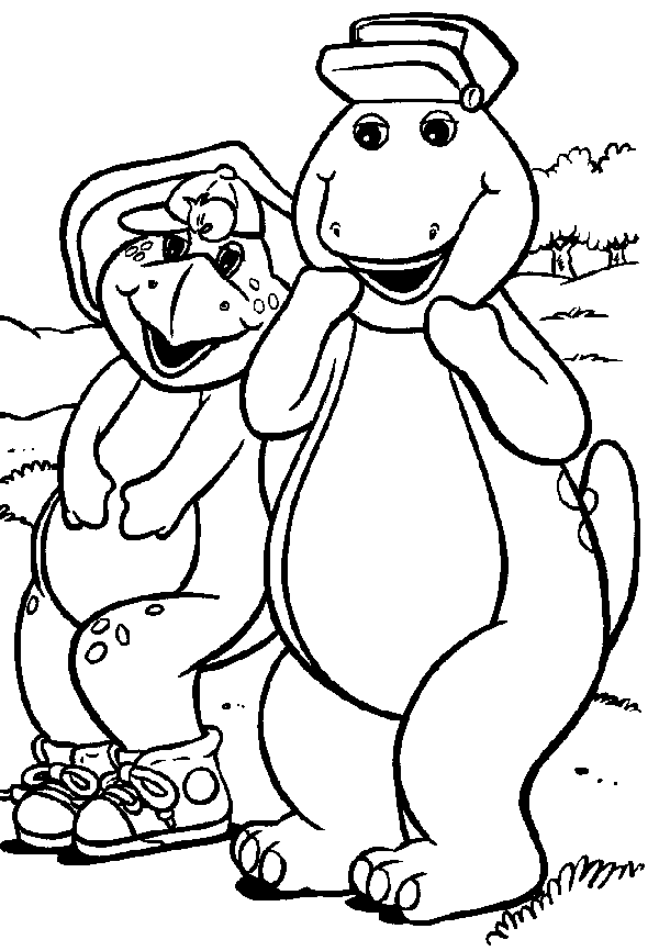 barney coloring barney and friends barney the dinosaur barney coloring pages barney coloring 1 1