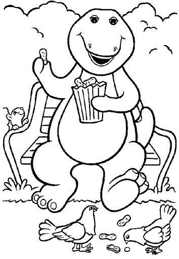 barney coloring free printable barney coloring pages for kids coloring barney 