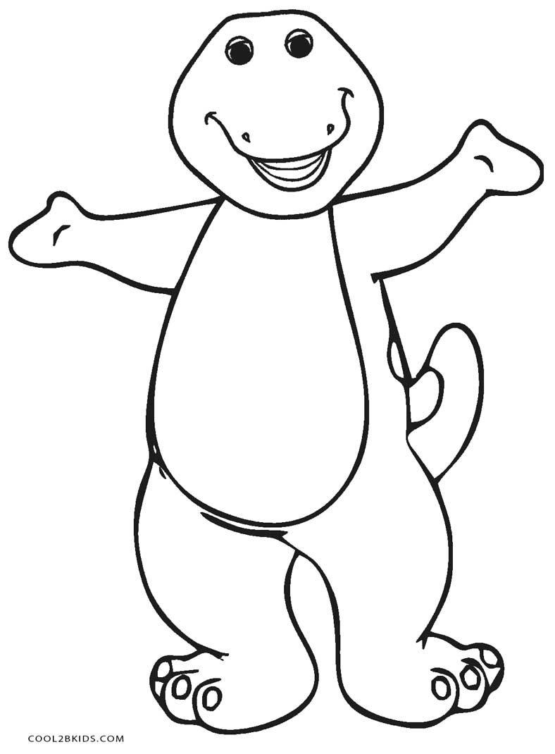 barney coloring free printable barney coloring pages for kids cool2bkids coloring barney 