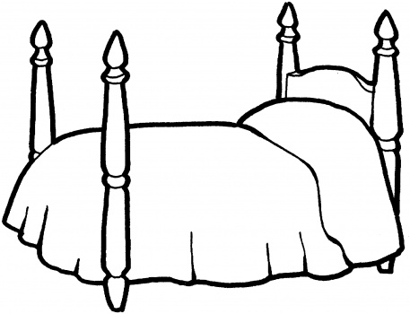 bed coloring pages bed drawing at getdrawings free download pages coloring bed 