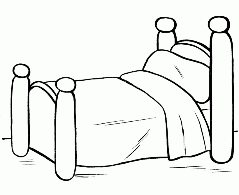 bed coloring pages bed for a girl coloring page pages coloring bed 