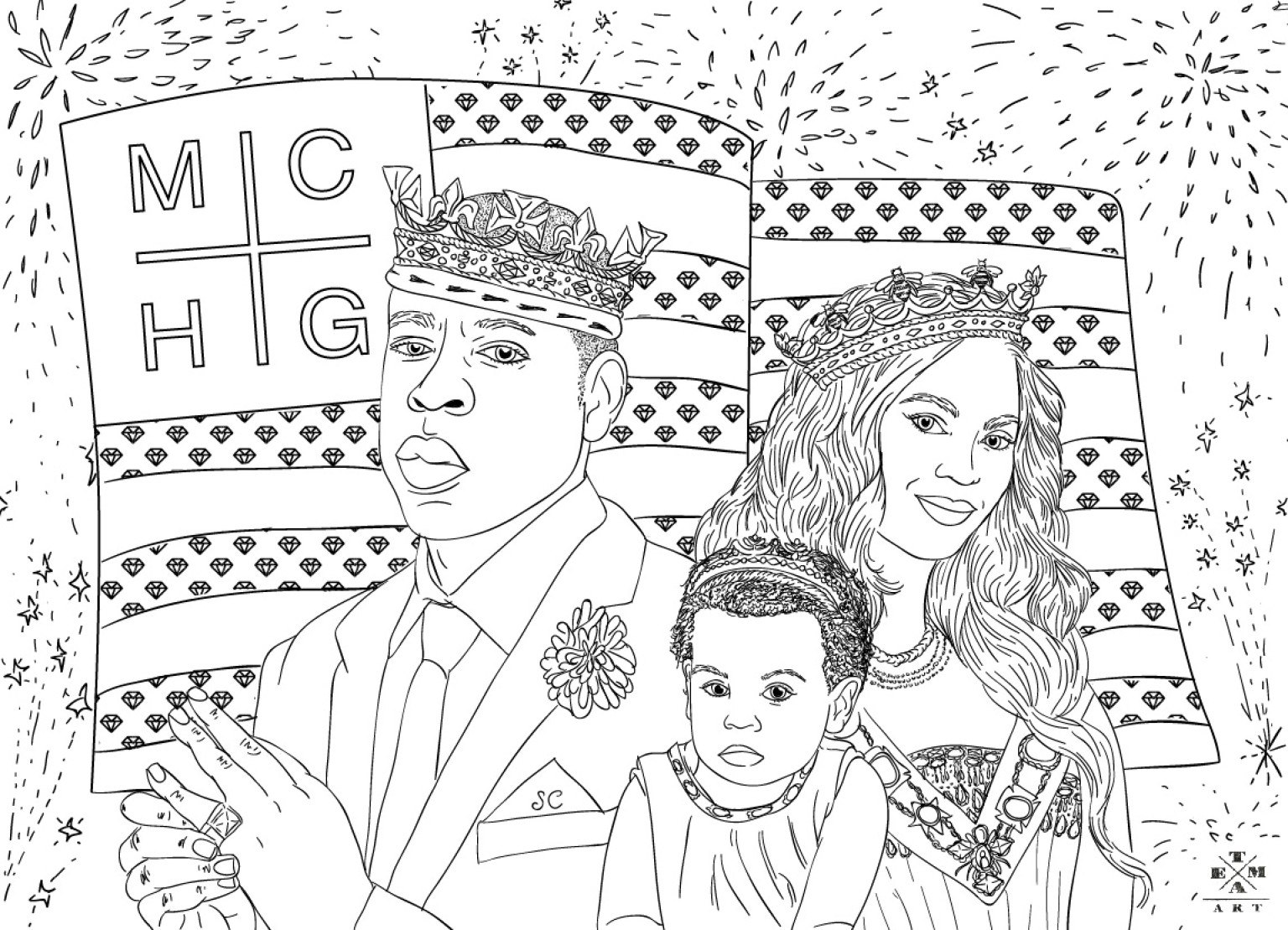 beyonce coloring book illustrator beautifully recreates iconic scenes from coloring book beyonce 