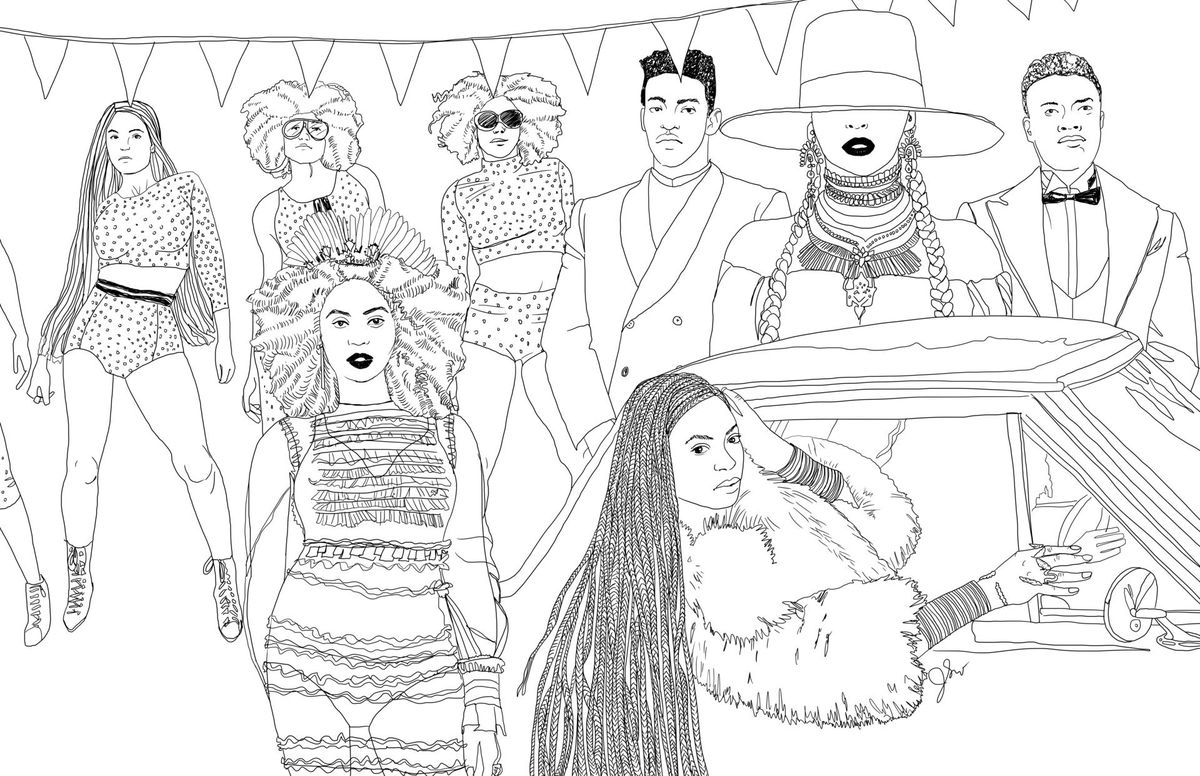 beyonce coloring book these awesome illustrations of beyoncé39s quotlemonadequot will beyonce coloring book 