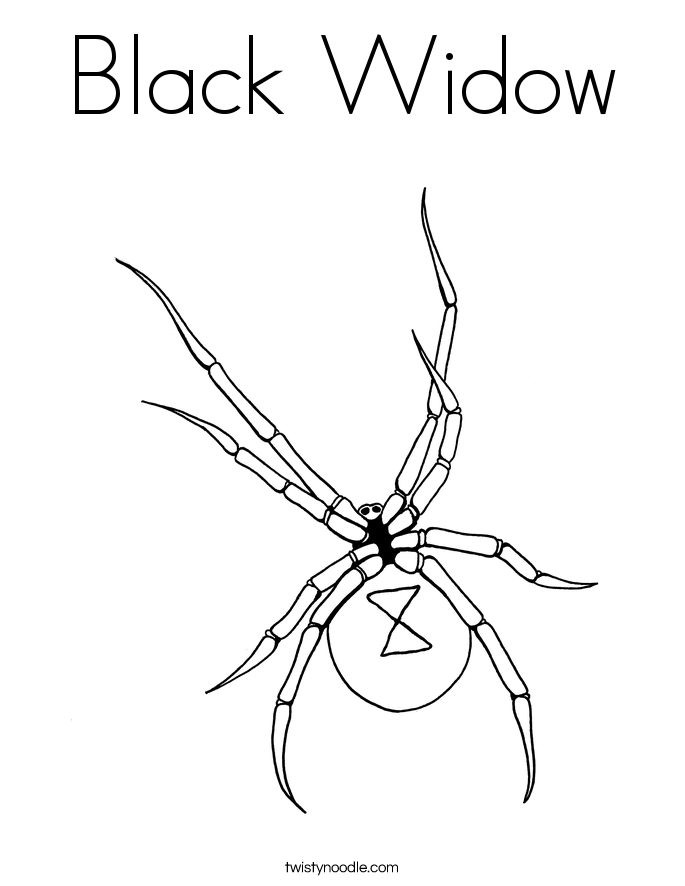 black widow spider coloring page spiders coloring pages supercoloringcom page spider widow coloring black 