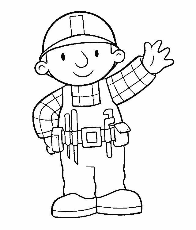 bob the builder coloring page bob the builder coloring pages coloringpagesabccom coloring builder the page bob 