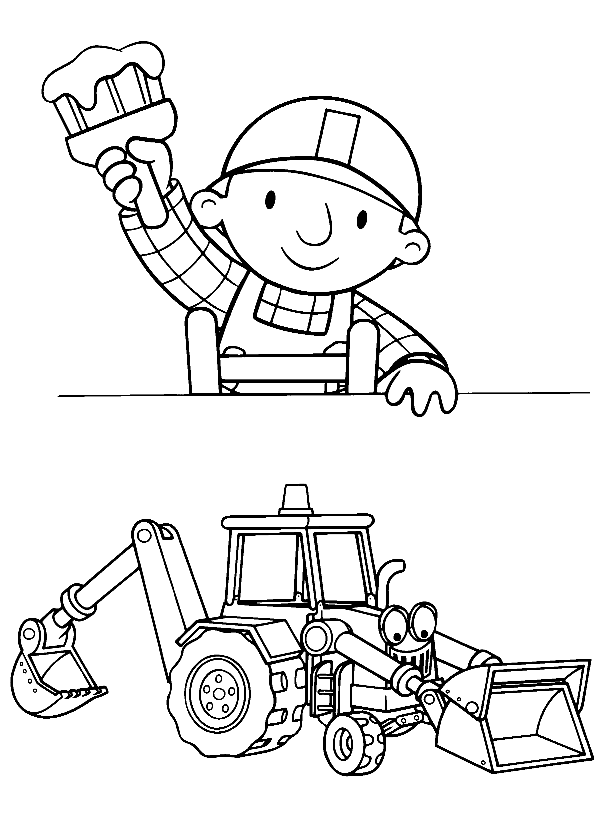bob the builder coloring page free printable bob the builder coloring pages for kids bob builder page the coloring 