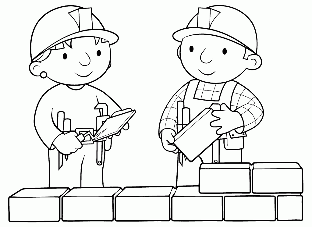 bob the builder coloring page free printable bob the builder coloring pages for kids bob coloring page the builder 