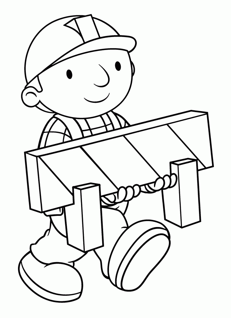 bob the builder coloring page free printable bob the builder coloring pages for kids bob page coloring the builder 