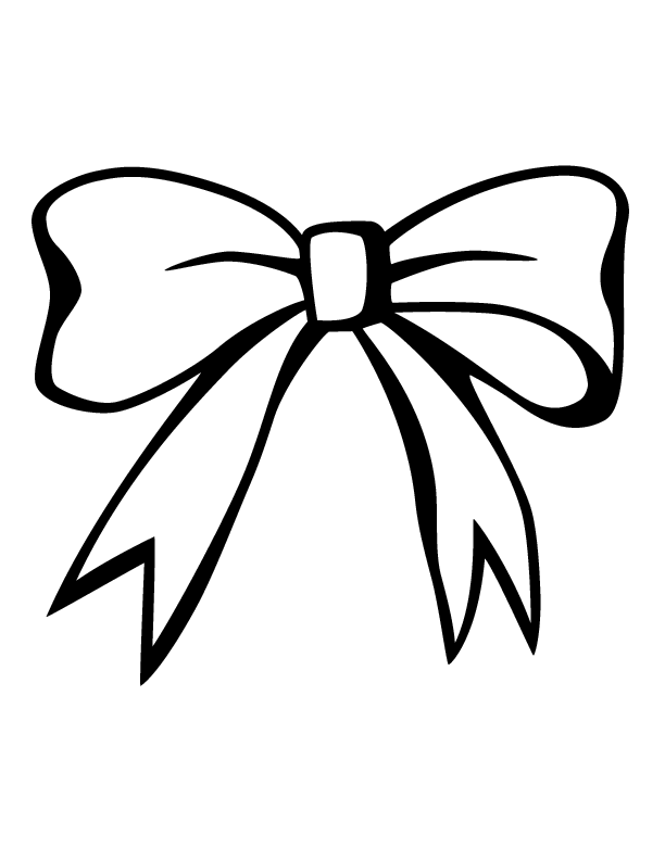 bow coloring page free bow outline download free clip art free clip art on bow coloring page 