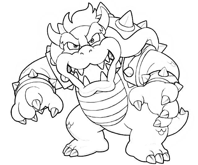 bowser coloring page dry bowser coloring pages coloring home bowser page coloring 