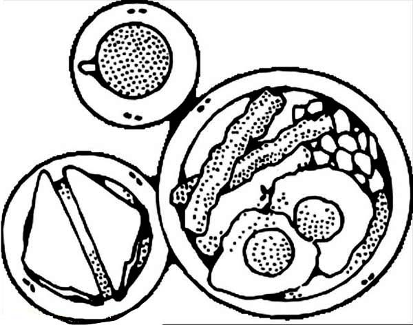 breakfast coloring page breakfast images free clipartsco sketch coloring page page coloring breakfast 