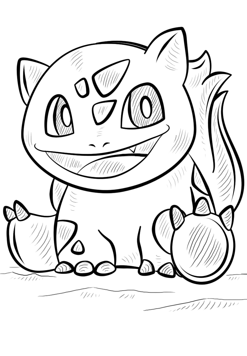 bulbasaur coloring page bulbasaur coloring page free printable coloring pages coloring bulbasaur page 