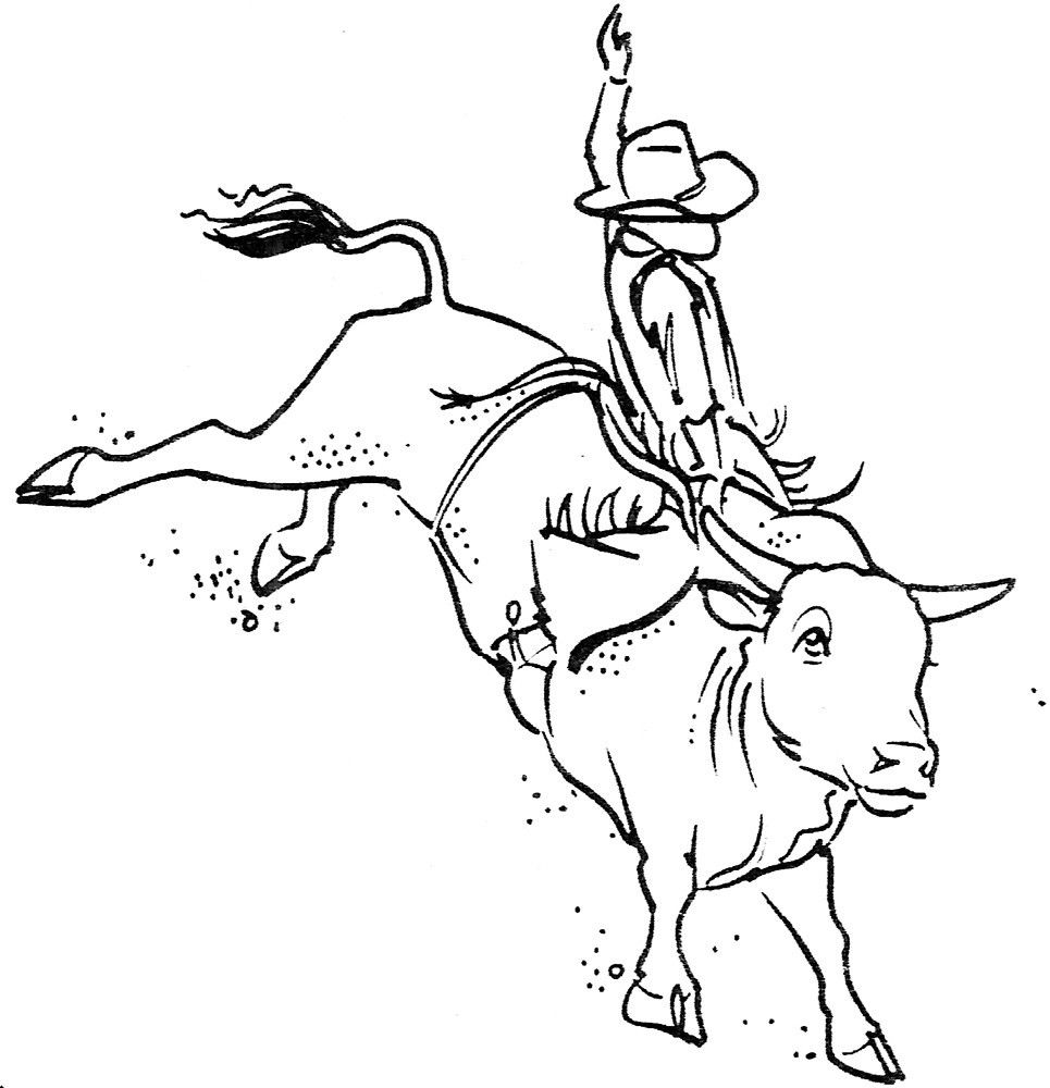 bull riding coloring pages bull riding coloring page free printable coloring pages bull riding coloring pages 