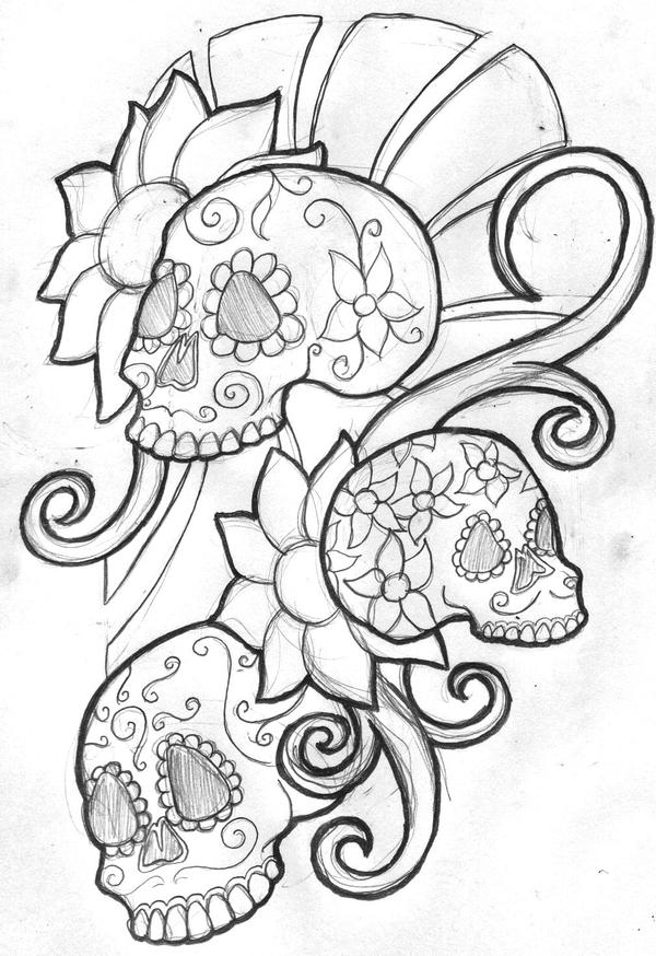 candy skull coloring pages coloriage calavera avec diamants coloriages à imprimer pages candy skull coloring 