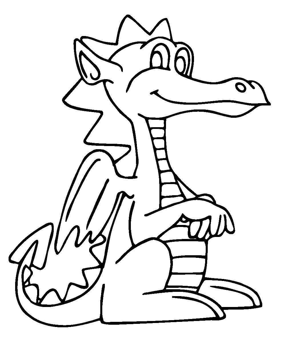 cartoon dragon cartoon dragon with a mushroom coloring page free cartoon dragon 