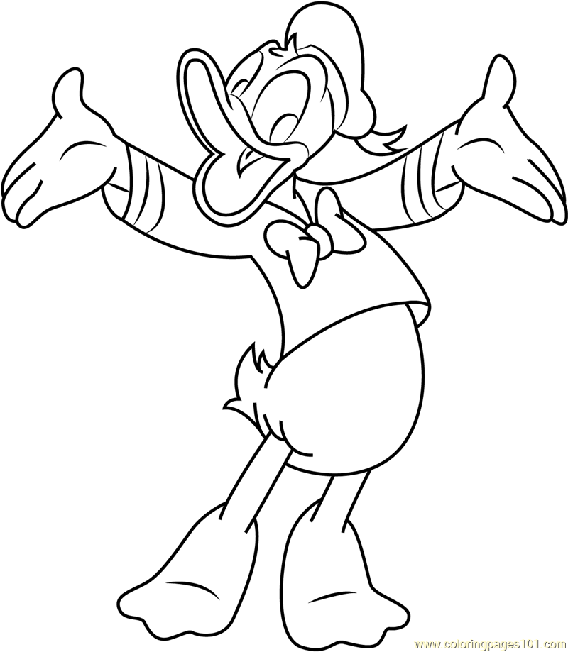 cartoons coloring pictures donald duck a cartoon character coloring page free cartoons pictures coloring 