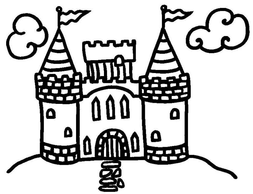 castle coloring pages fairy tale castle kiddicolour castle pages coloring 