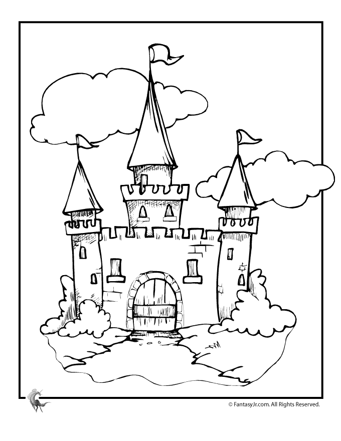 castle printable castle coloring pages getcoloringpagescom castle printable 