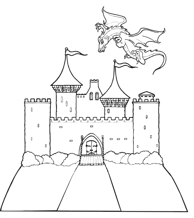 castle printable castle coloring pages getcoloringpagescom printable castle 