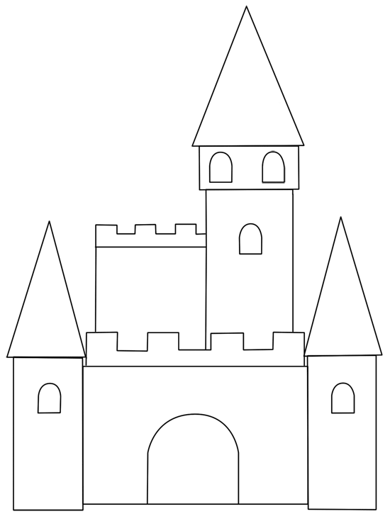 castle printable fantasy jr fairy tale castle coloring page paper art castle printable 