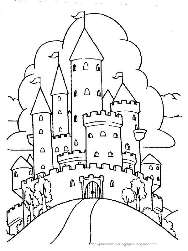 castle printable princess coloring pages printable castle 