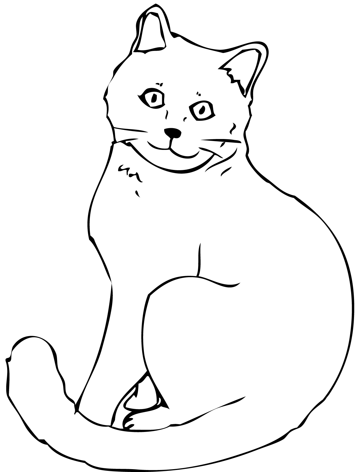 cat coloring page cat coloring pages learn to coloring cat coloring page 