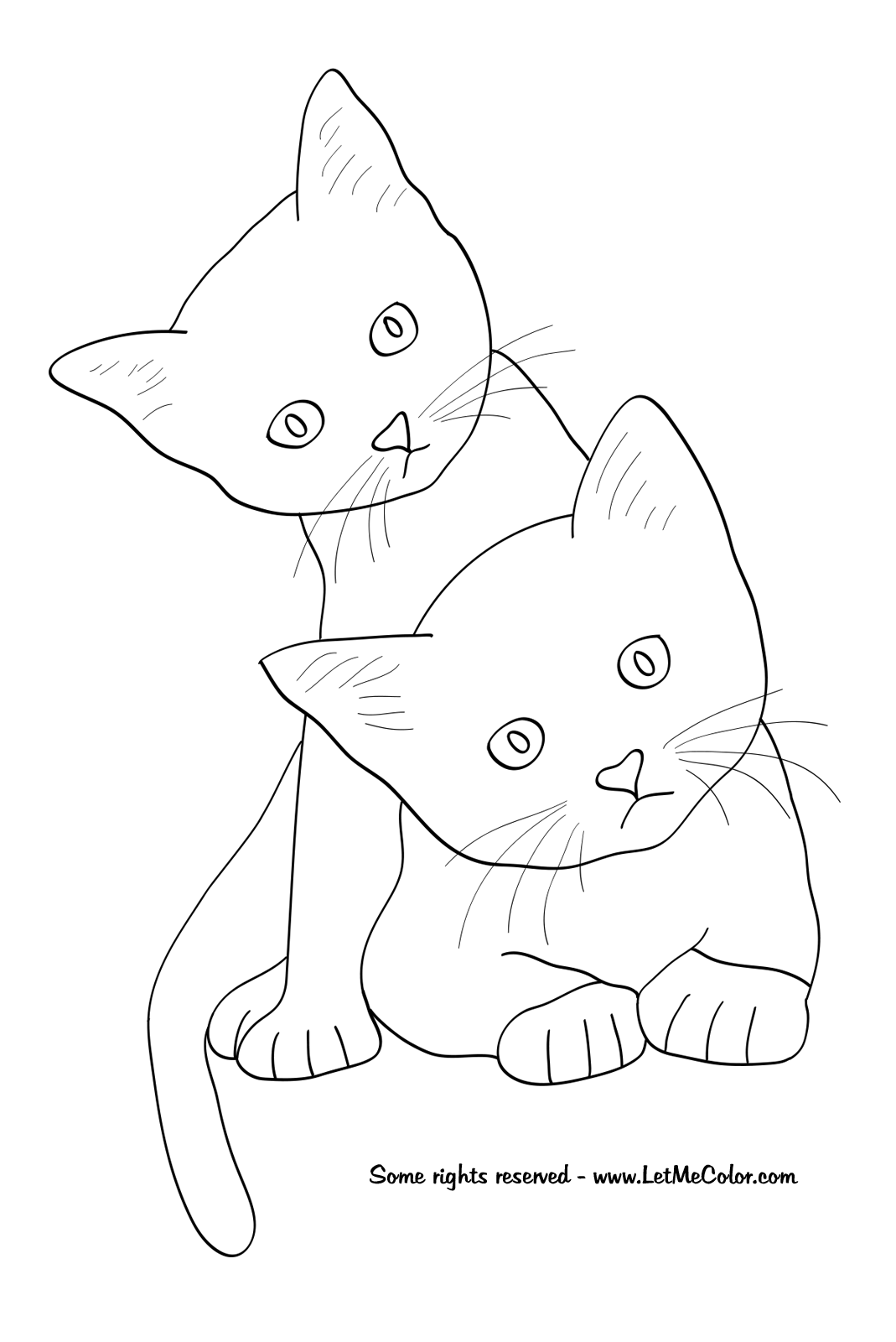 cat coloring page navishta sketch sweet cute angle cats cat coloring page 
