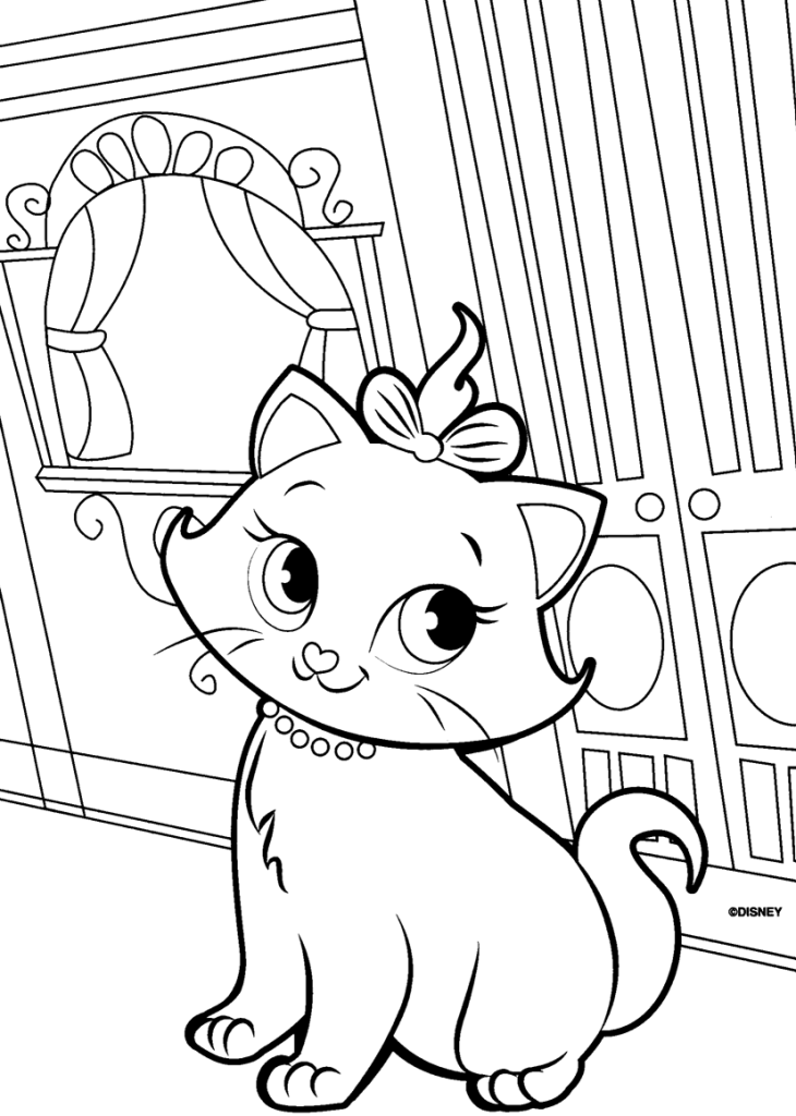 cat picture to color free printable cat coloring pages for kids cat color to picture 