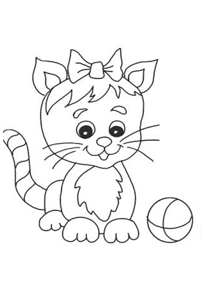 cat picture to color kitty cat coloring pages coloring pages for kids picture color cat to 