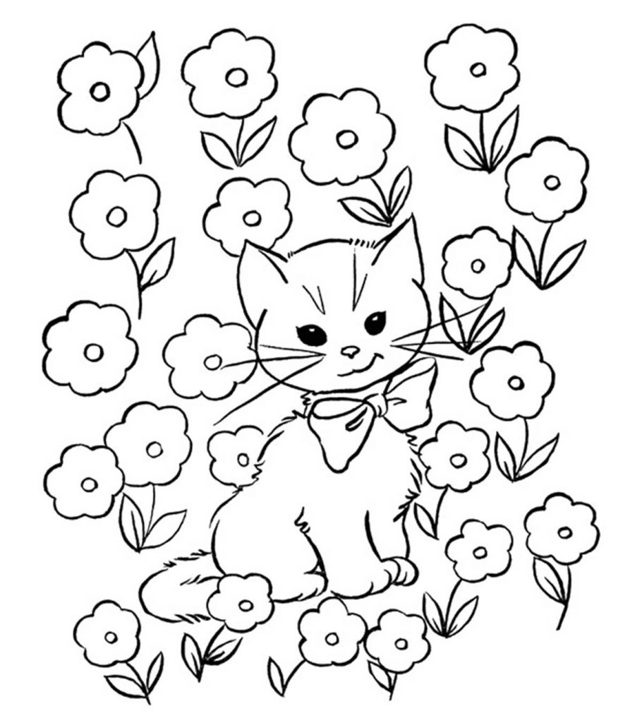 cat picture to color top 30 free printable cat coloring pages for kids to color picture cat 