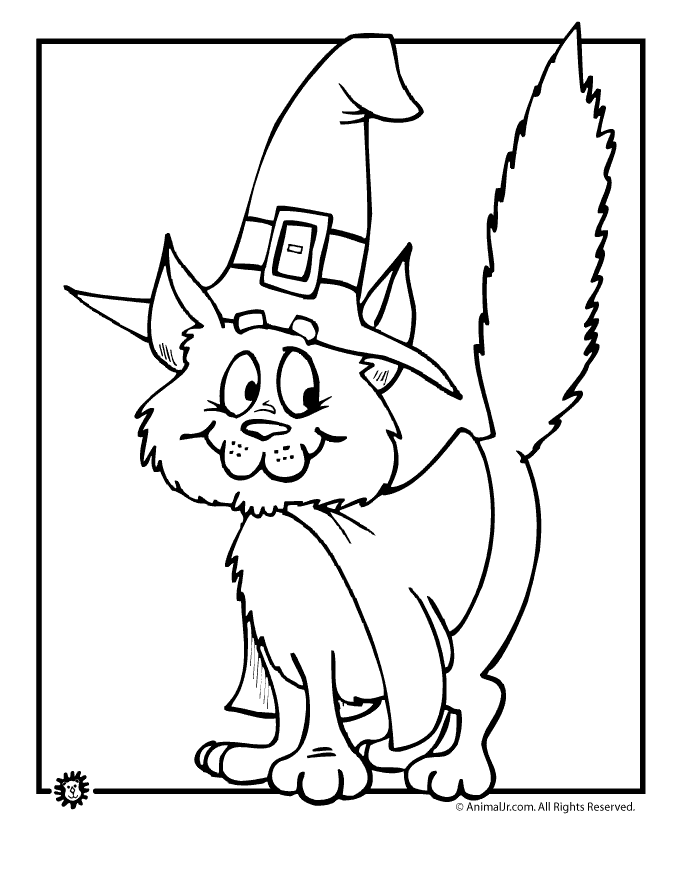 cat picture to color witch39s cat coloring page woo jr kids activities picture to color cat 