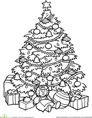 christmas tree coloring page christmas tree drawing for kids at getdrawingscom free coloring tree page christmas 