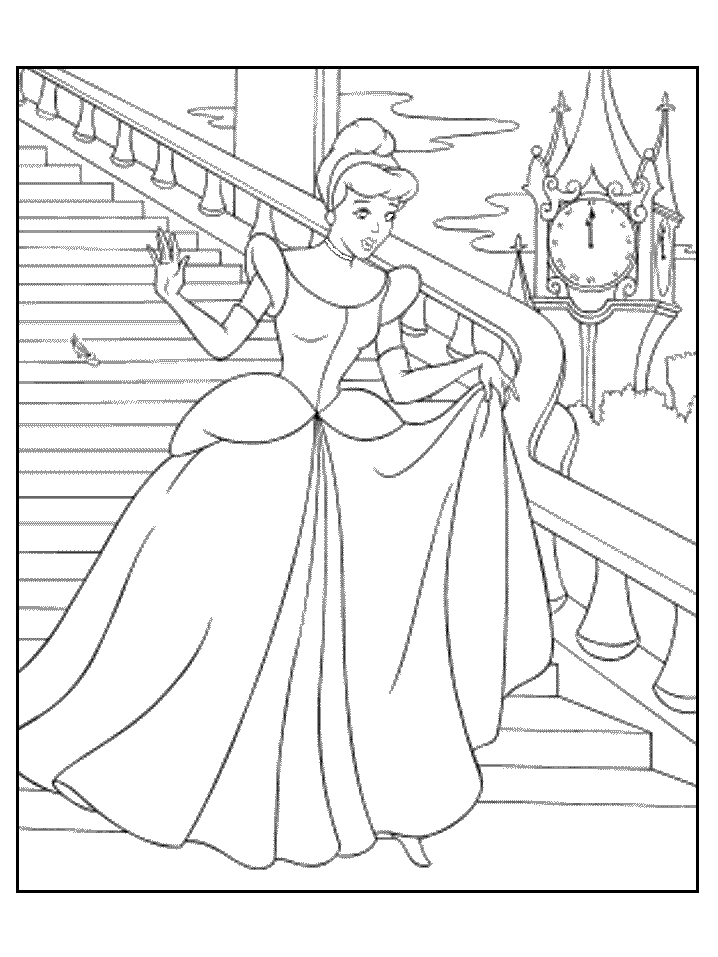 cinderella coloring disney princess cinderella coloring pages minister coloring cinderella coloring 