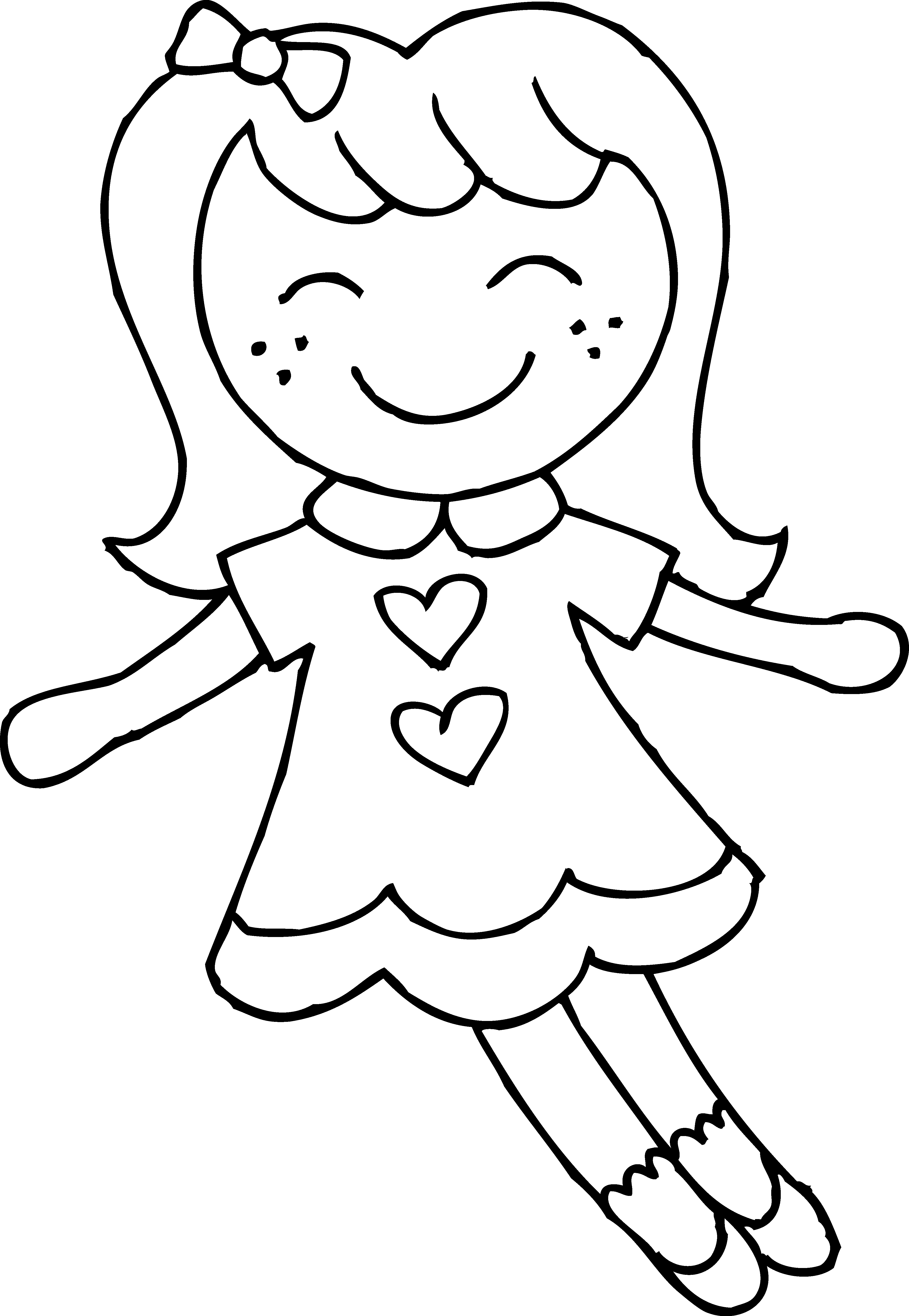 clip art coloring pages cute dolly coloring page free clip art coloring clip pages art 