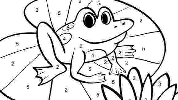 color by number frog color by number frogs grandparentscom coloring pages number frog by color 