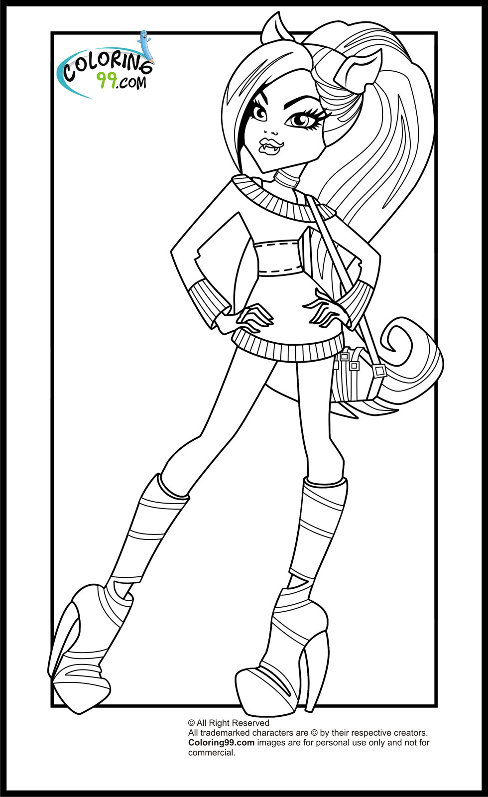 color pages monster high coloring pages monster high coloring pages free and printable pages monster high color 