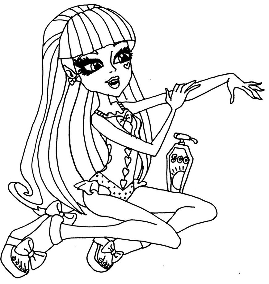color pages monster high monster high coloring pages team colors monster pages color high 