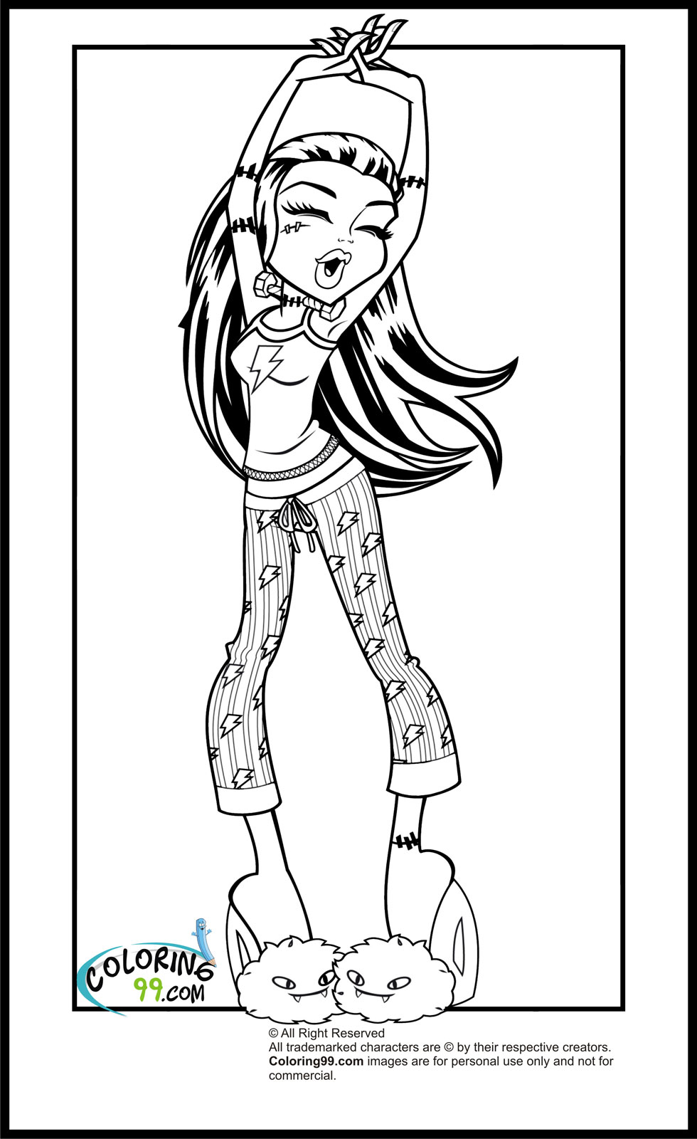 color pages monster high monster high coloring pages team colors pages high monster color 