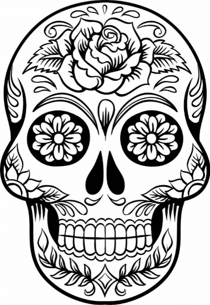 colored sugar skulls print download sugar skull coloring pages to have sugar colored skulls 