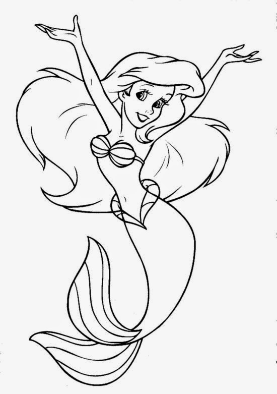 coloring ariel little mermaid print download find the suitable little mermaid mermaid little ariel coloring 