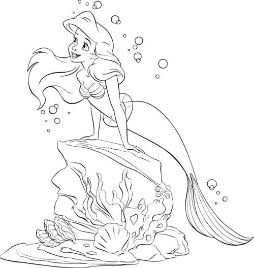 coloring ariel little mermaid the little mermaid coloring pages 3 disneyclipscom little ariel mermaid coloring 