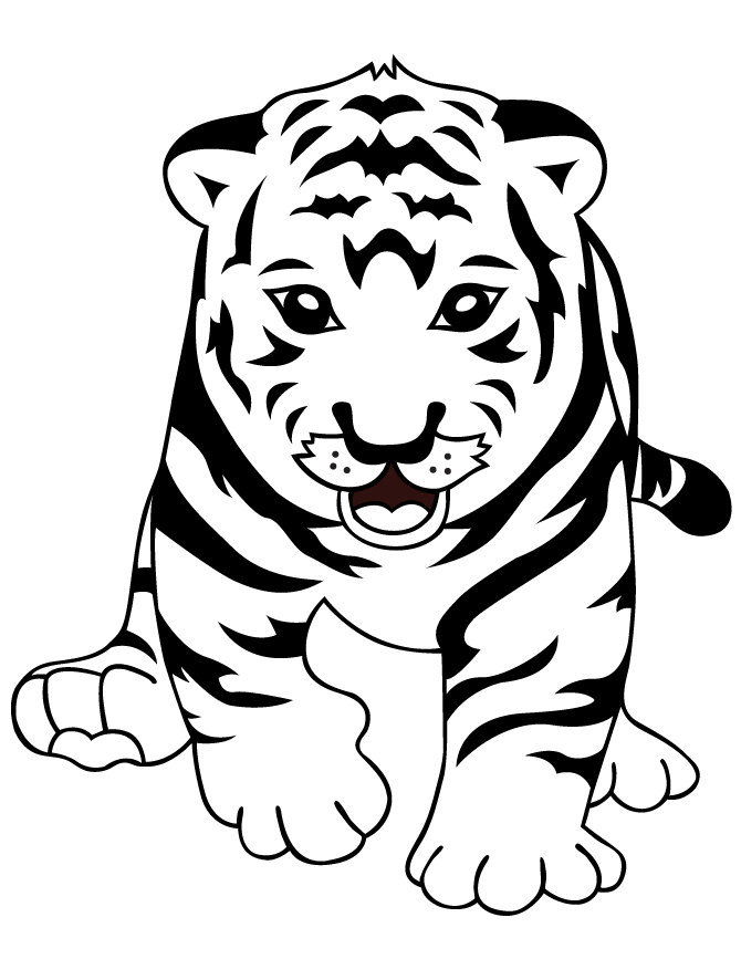 coloring book tiger pics of cartoon tigers clipartsco book coloring tiger 