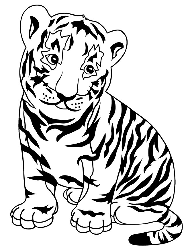 coloring book tiger tiger outline drawing clipart best coloring tiger book 