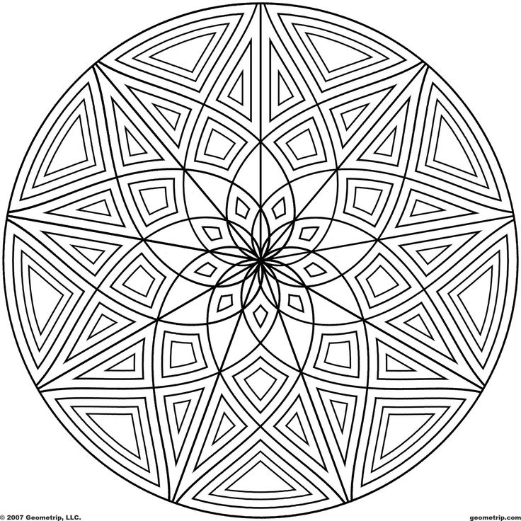 coloring circle patterns geometrip circles set2 sym9jpg 21002100 pixels coloring circle patterns 