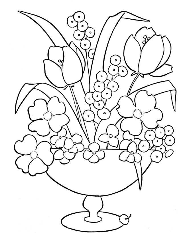 coloring flower simple flower coloring pages getcoloringpagescom coloring flower 