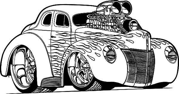 coloring hot rod 7 best classic car coloring pages get the kiddos started hot coloring rod 