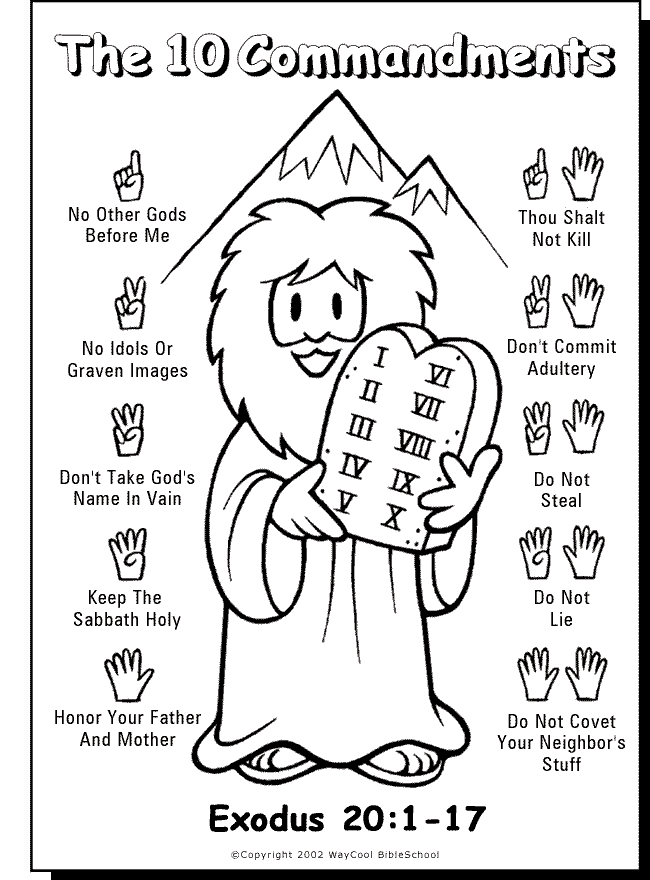 coloring page 10 commandments 1000 images about bible stuff for kids on pinterest coloring page commandments 10 